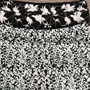 2 Tranquility by Colorado Tennis M Skort Everyday Stretch Lot of 2 Black White